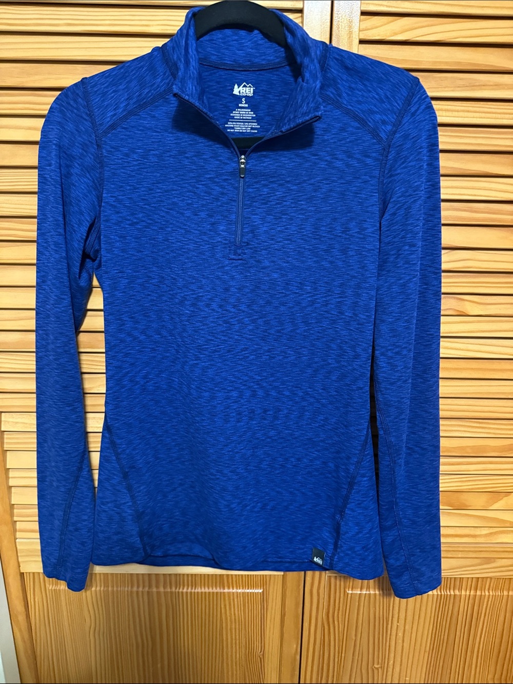REI Women's Long-Sleeve Half-Zip Pullover in Royal Blue